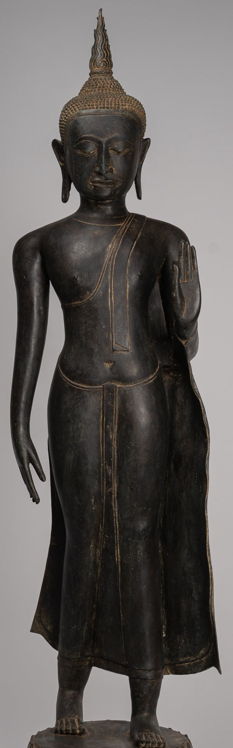 Estatua de Buda de Buda de Bronce de Estilo Thai Tailandés de Tailandia - Estatua de Buda - 150cm/60 "