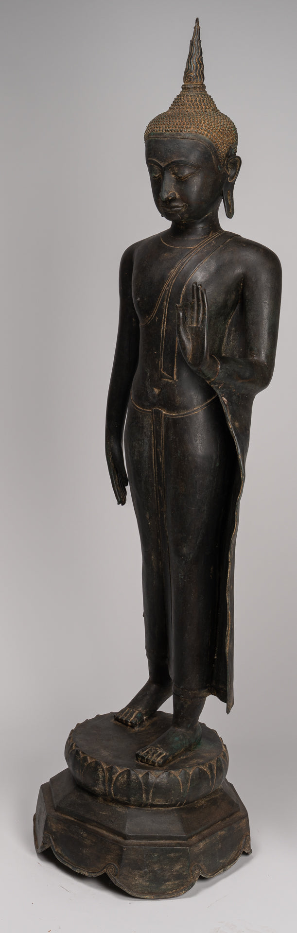 Estatua de Buda de Buda de Bronce de Estilo Thai Tailandés de Tailandia - Estatua de Buda - 150cm/60 "