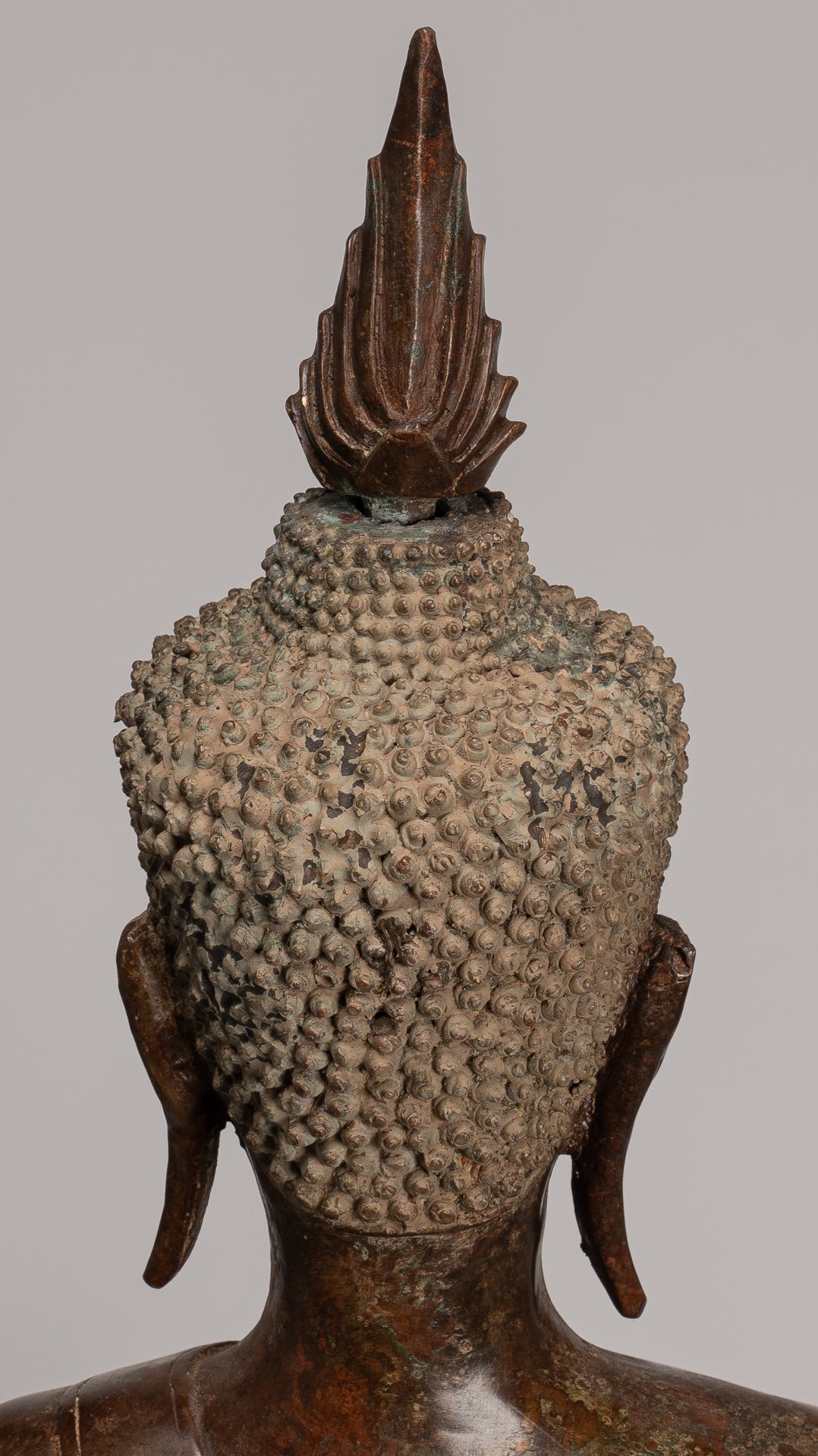 Buddha Statue - Antike thailändische Chiang -Sprosse sitzende Aufklärung Buddha Statue - 104cm/42 "