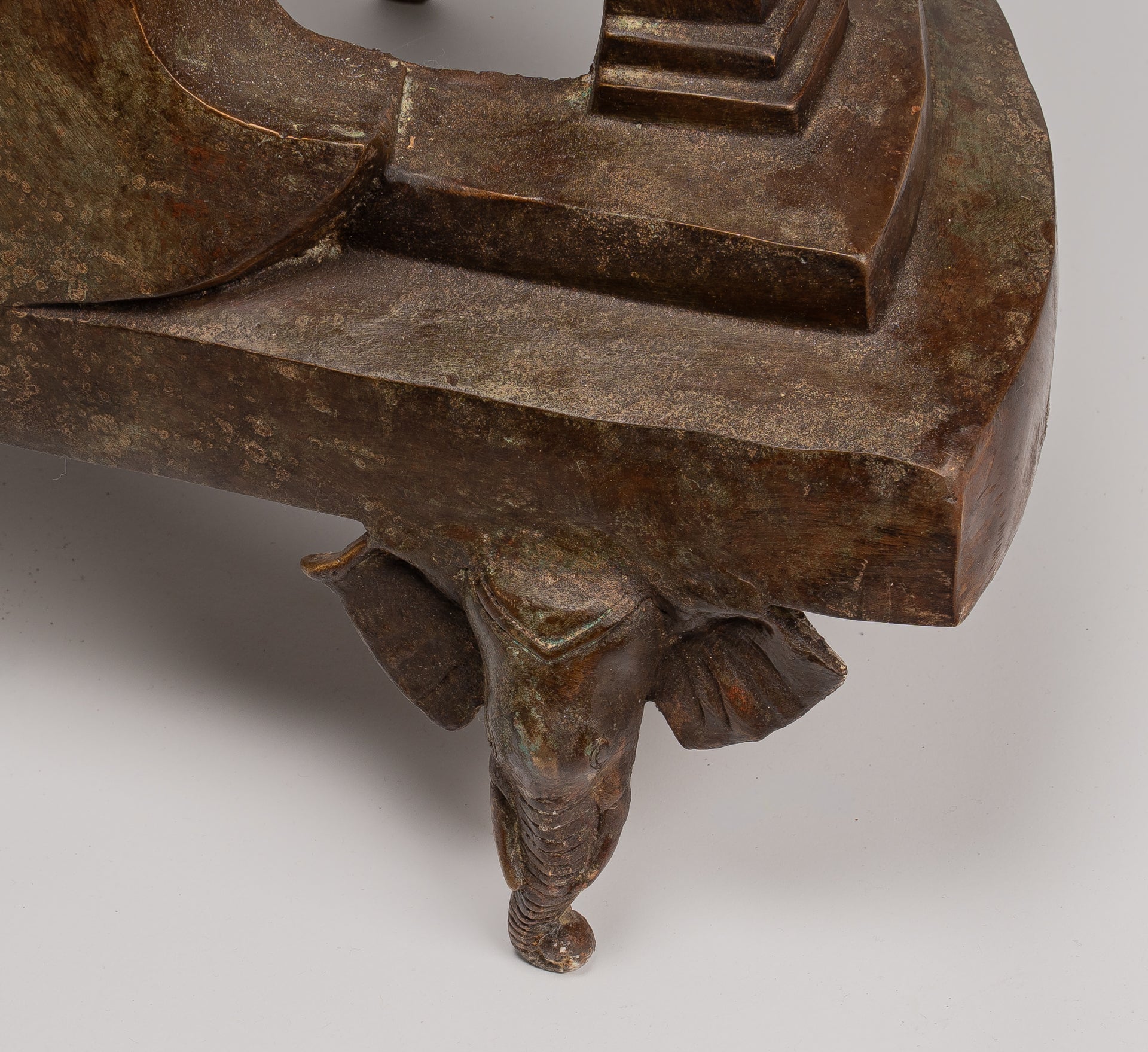 Buddha Statue - Antike thailändische Chiang -Sprosse sitzende Aufklärung Buddha Statue - 104cm/42 "