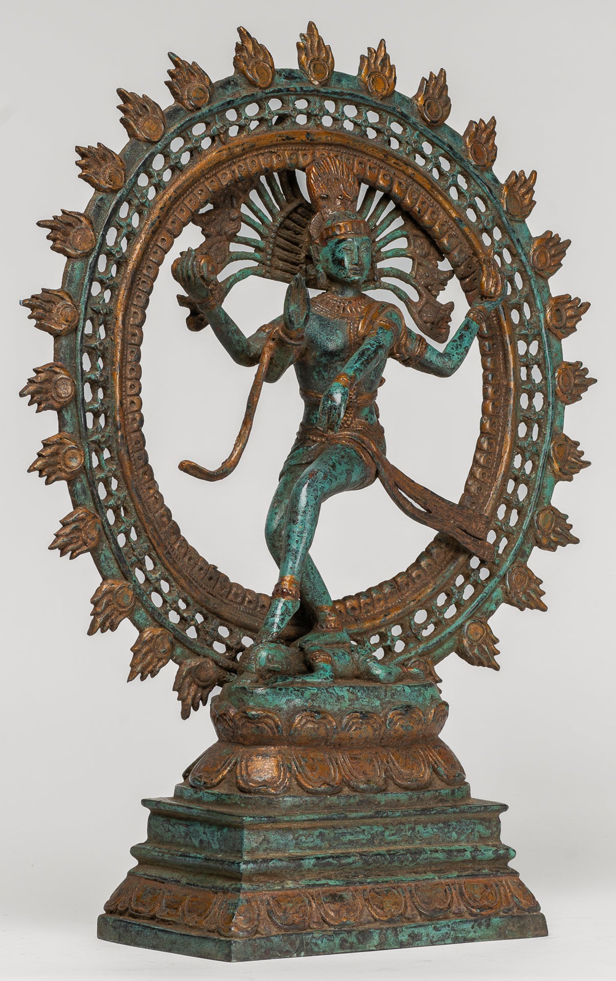 Antique Indian Style Bronze Dancing Shiva statue as Lord Nataraja - 42cm/17"