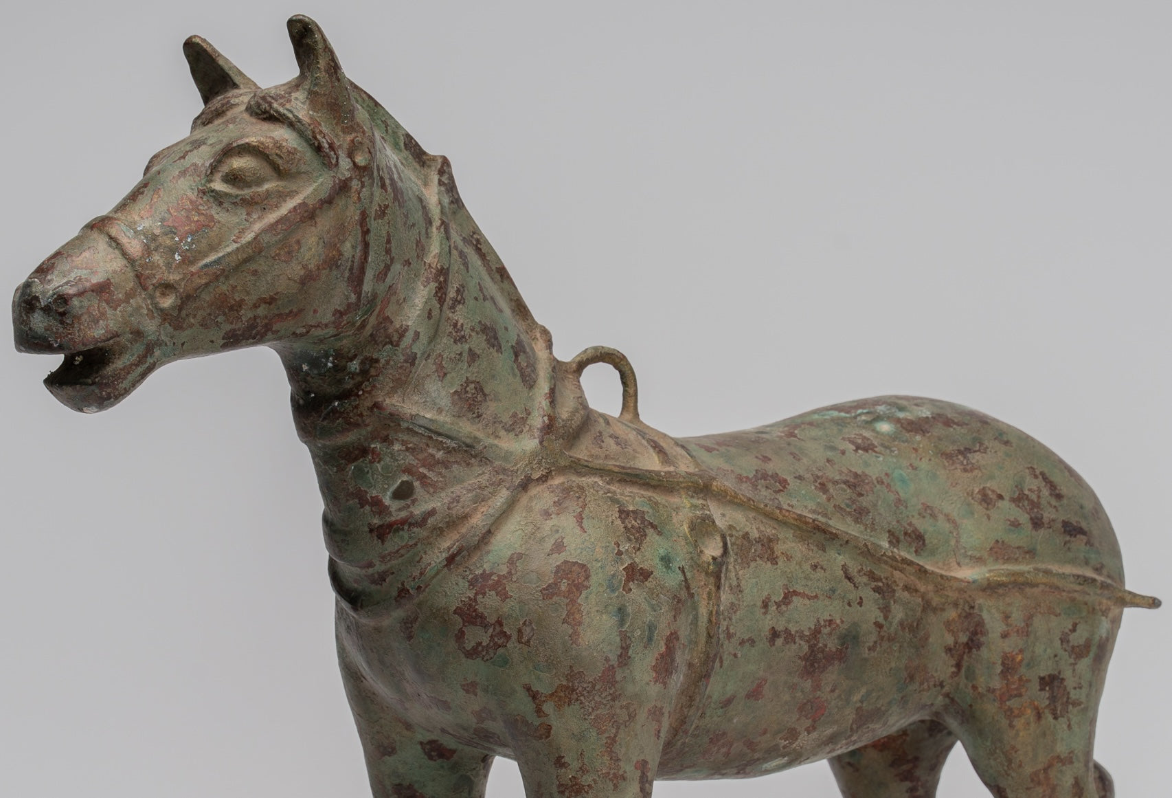 Statua del cavallo - Antique in stile cinese in piedi Cavallo - 39 cm/16 "di altezza
