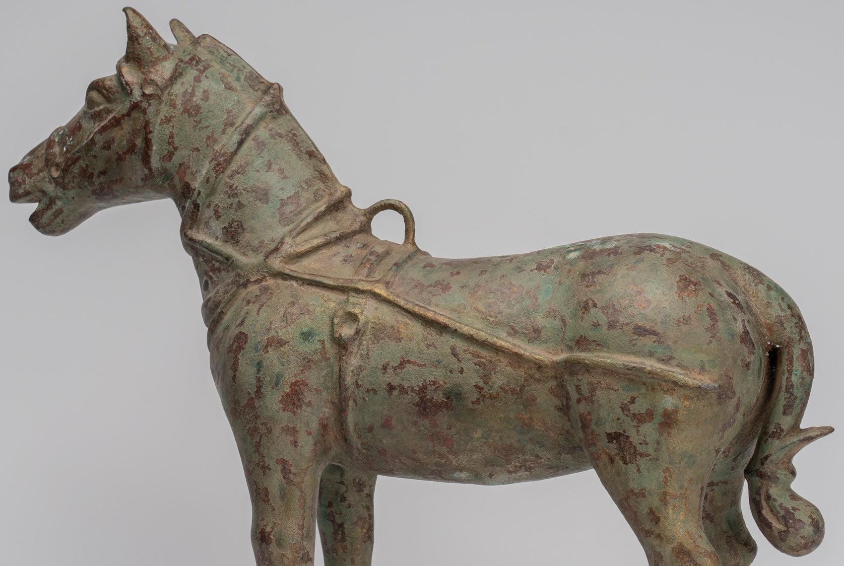 Statua del cavallo - Antique in stile cinese in piedi Cavallo - 39 cm/16 "di altezza