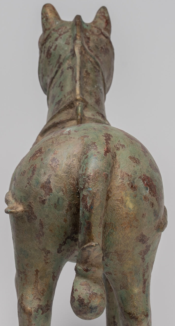 Statua del cavallo - Antique in stile cinese in piedi Cavallo - 39 cm/16 "di altezza