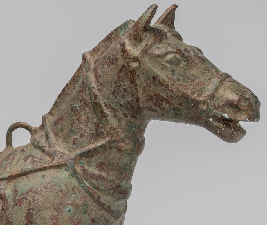 Statua del cavallo - Antique in stile cinese in piedi Cavallo - 39 cm/16 "di altezza