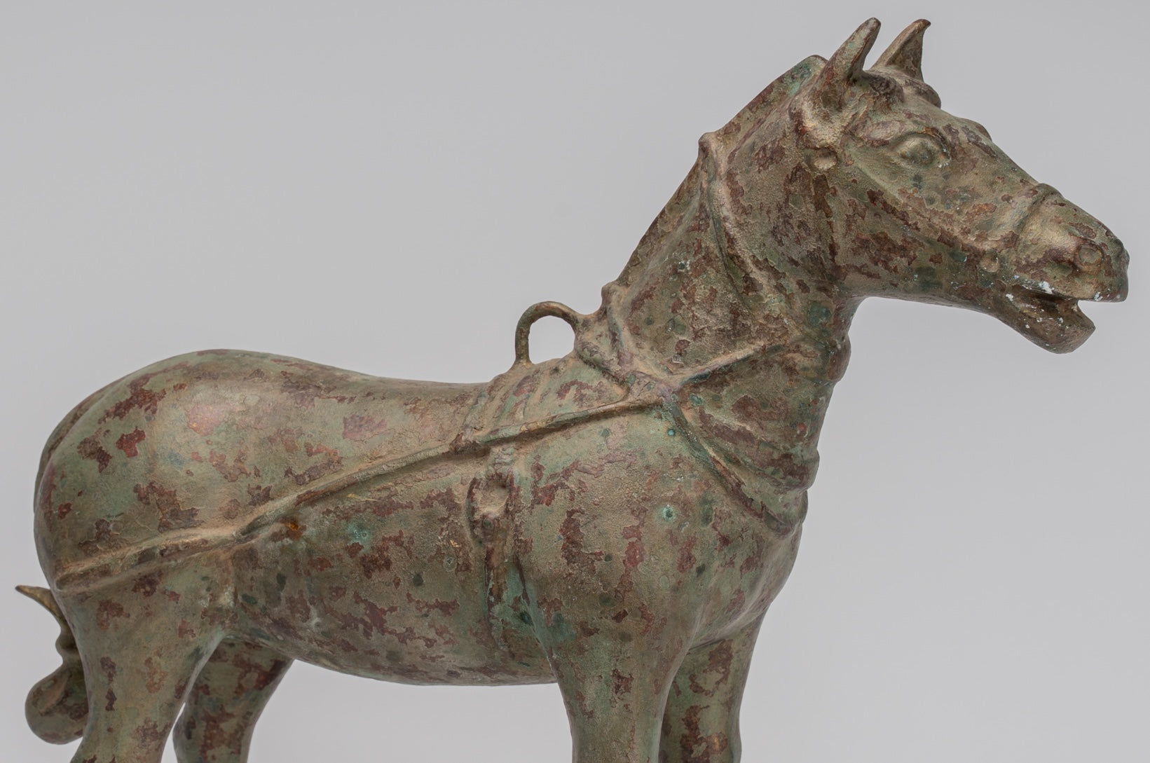 Statua del cavallo - Antique in stile cinese in piedi Cavallo - 39 cm/16 "di altezza