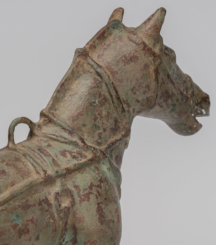 Statua del cavallo - Antique in stile cinese in piedi Cavallo - 39 cm/16 "di altezza