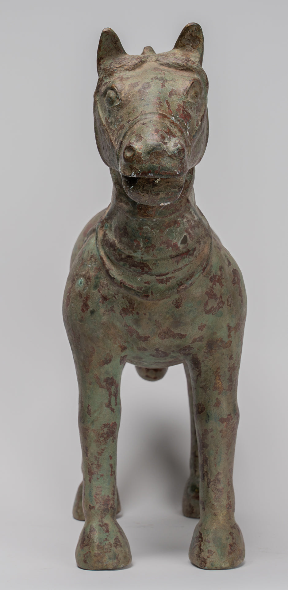 Statua del cavallo - Antique in stile cinese in piedi Cavallo - 39 cm/16 "di altezza