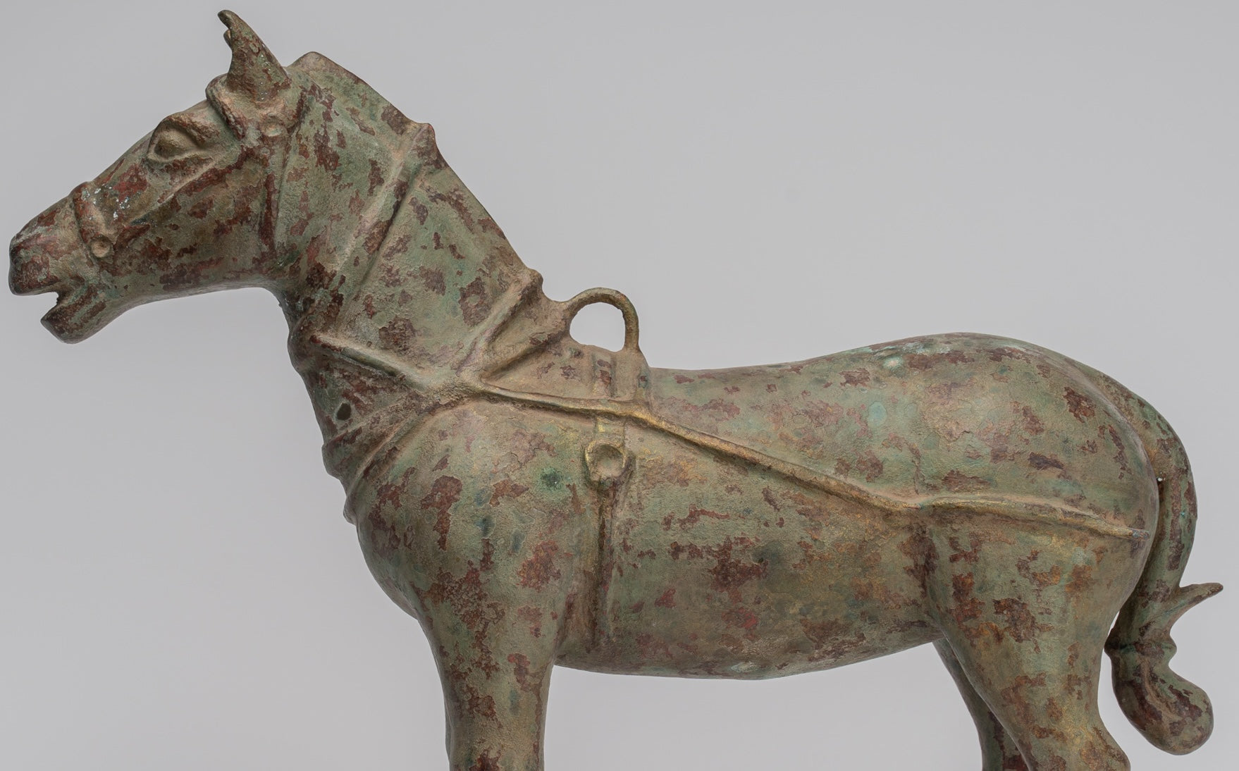 Statua del cavallo - Antique in stile cinese in piedi Cavallo - 39 cm/16 "di altezza