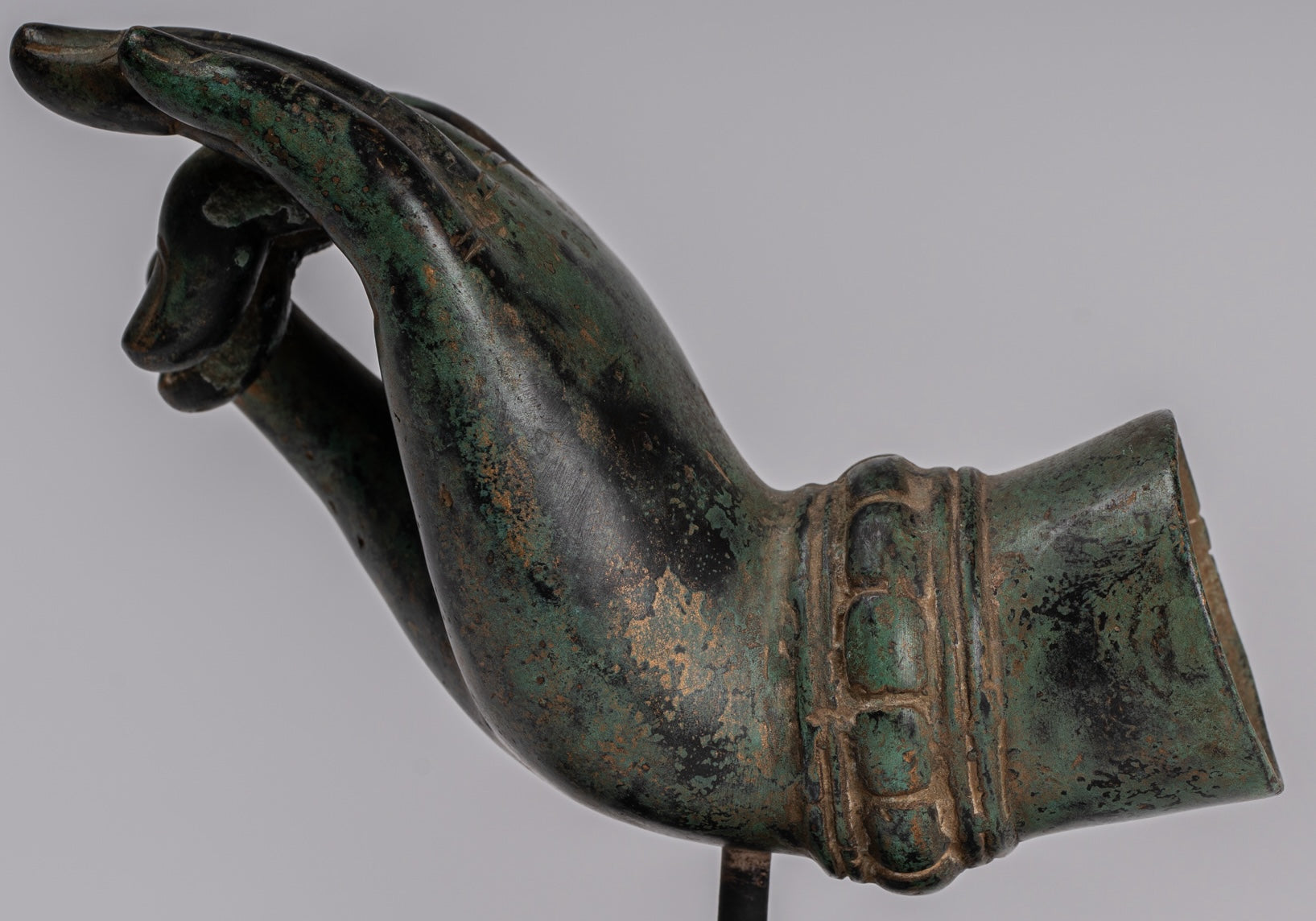 Monte Antique Thai Thai Style Southeast Asia Bronzo Thai Teaching Hand - 15 cm/6 "