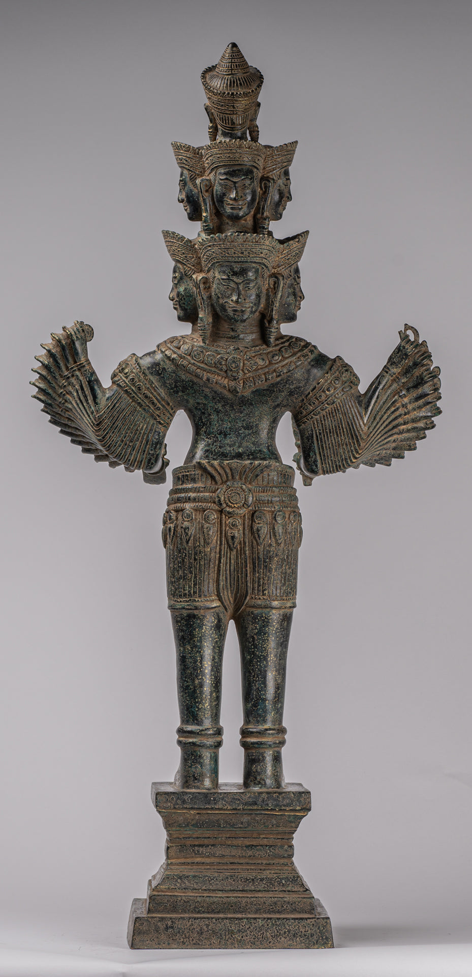 Estatua de la deidad - Bayón de estilo jemer antiguo Prajnaparamita Statue / Goddess - 79cm / 32 "