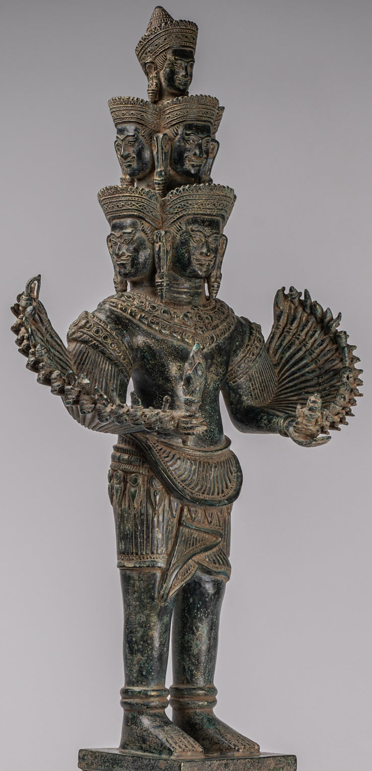 Estatua de la deidad - Bayón de estilo jemer antiguo Prajnaparamita Statue / Goddess - 79cm / 32 "