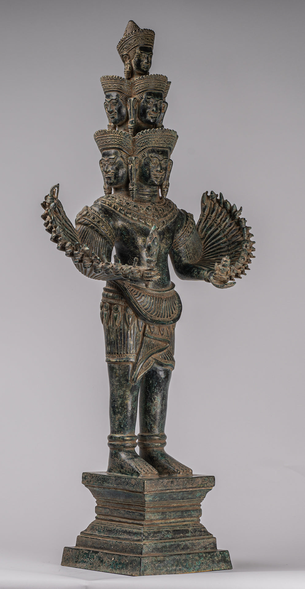 Estatua de la deidad - Bayón de estilo jemer antiguo Prajnaparamita Statue / Goddess - 79cm / 32 "