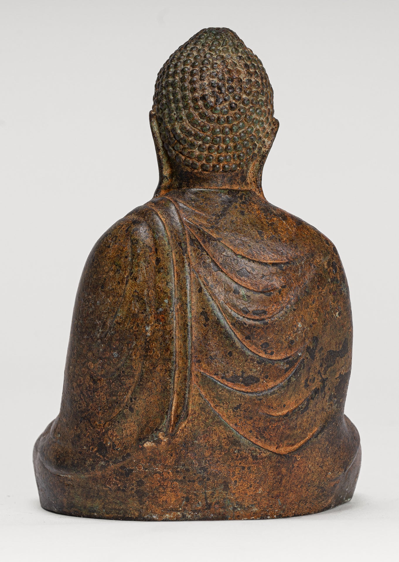 Japanese Buddha - Antique Japanese Style Bronze Seated Meditation Amitabha Buddha Statue - 18cm/7" (Copy)