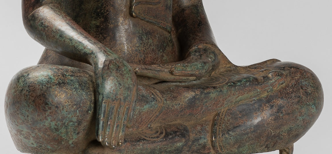 Estatua de Buda - Estatua de Bayón de Bayón de Bronce Estilo de Khmer.