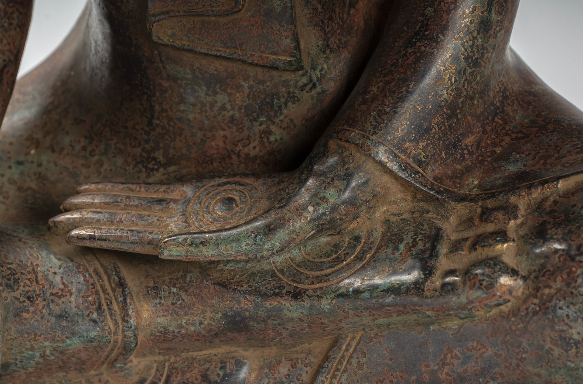 Estatua de Buda - Estatua de Bayón de Bayón de Bronce Estilo de Khmer.