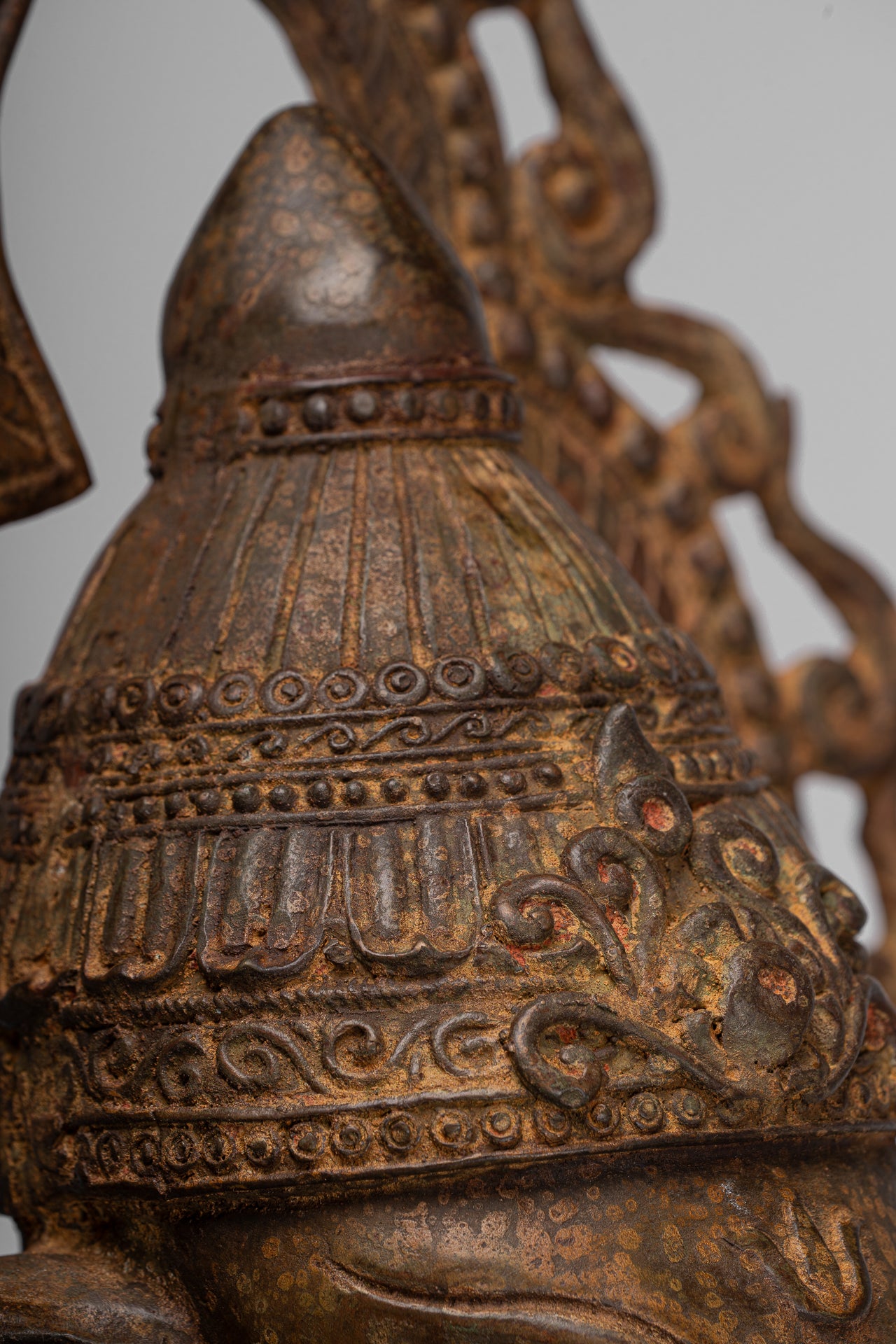 Large Ganesha Statue - Antique Thai Style Bronze Dancing Ganesh Statue - 85cm/34"