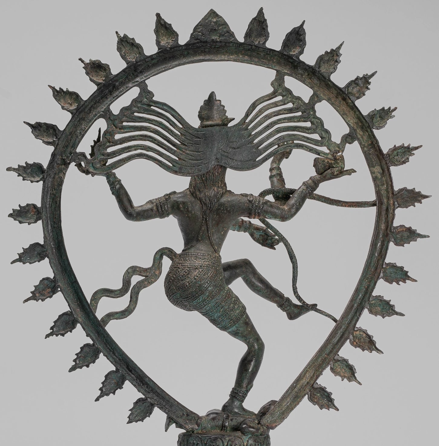 Large Shiva Statue - Antique Indian Style Bronze Dancing Shiva statue as Lord Nataraja - 67cm(27") Tall