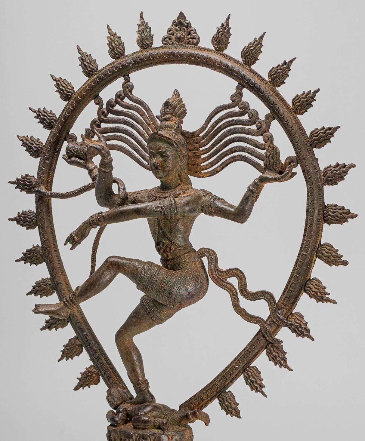 Large Shiva Statue - Antique Indian Style Bronze Dancing Shiva statue as Lord Nataraja - 67cm(27") Tall