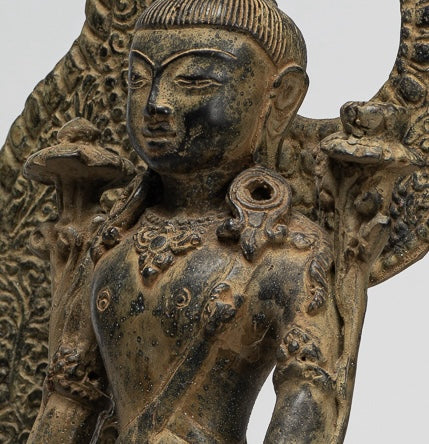 Bodhisattva Statue -Antique Indonesian Style Javanese Avalokiteshvara Bodhisattva Statue - 42cm/17"