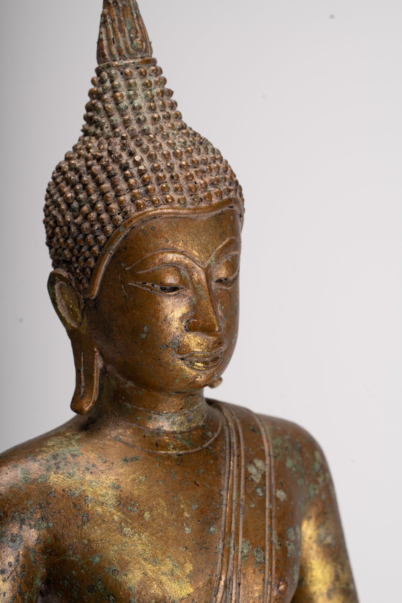 Buddha Statue - Antique Sukhothai Style Thai Enlightenment Buddha Statue - 71cm/28"
