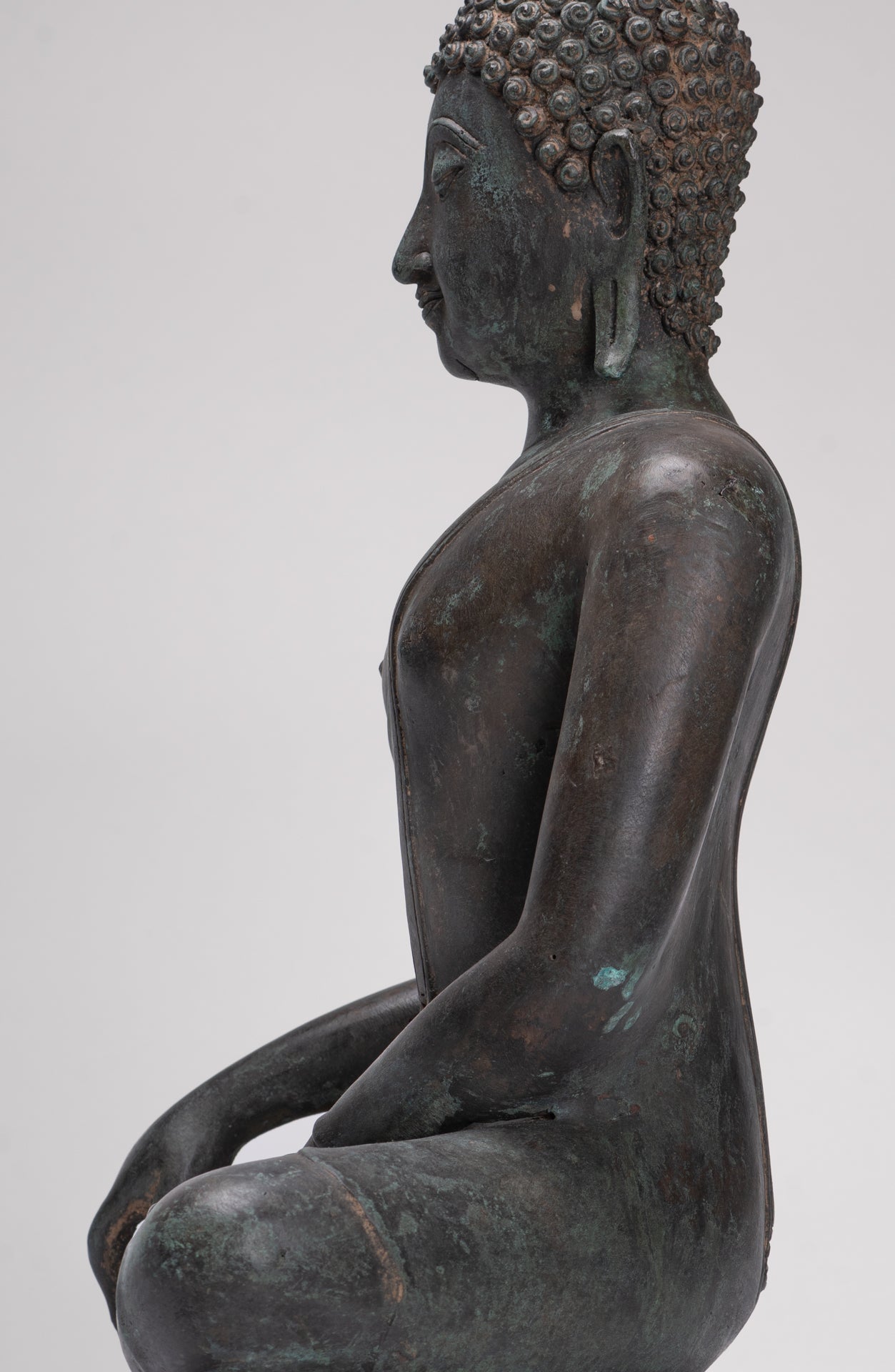 Buddha Statue - Antique Thai Style Sukhothai Enlightenment Buddha Statue - 54cm/22"