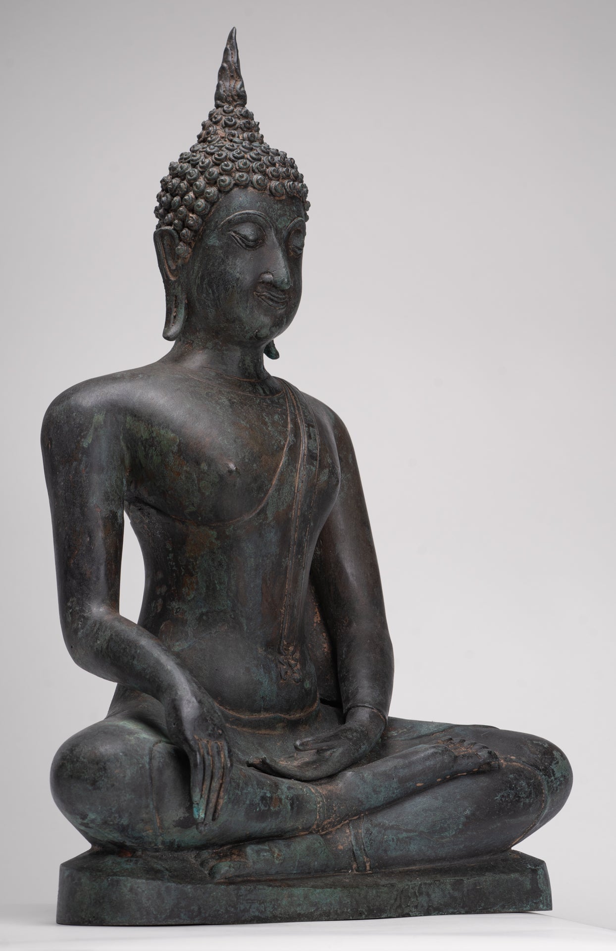 Buddha Statue - Antique Thai Style Sukhothai Enlightenment Buddha Statue - 54cm/22"