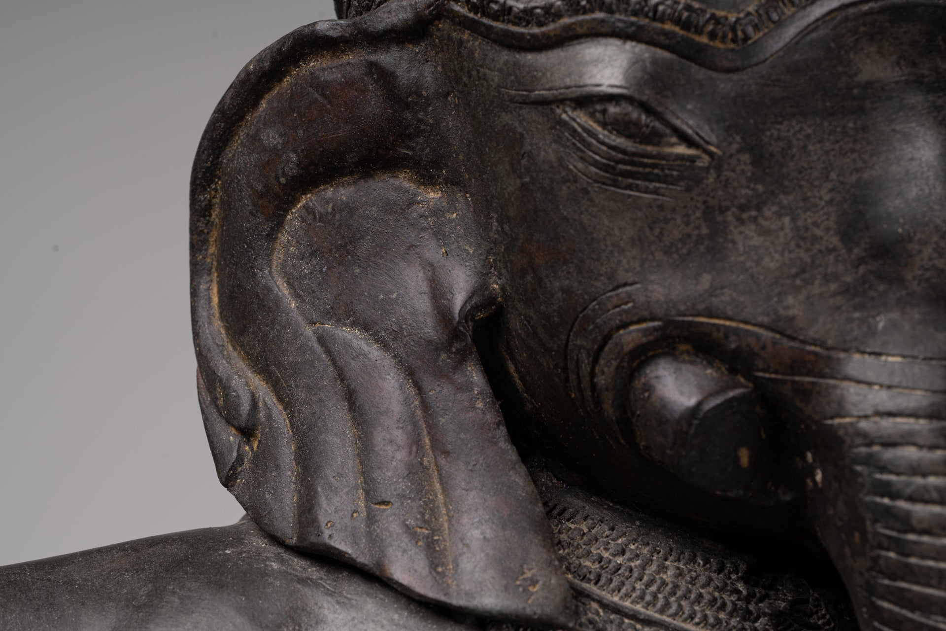 Large Ganesha Statue - Antique Thai Style Bronze Dancing Ganesh Statue - 120cm/48"