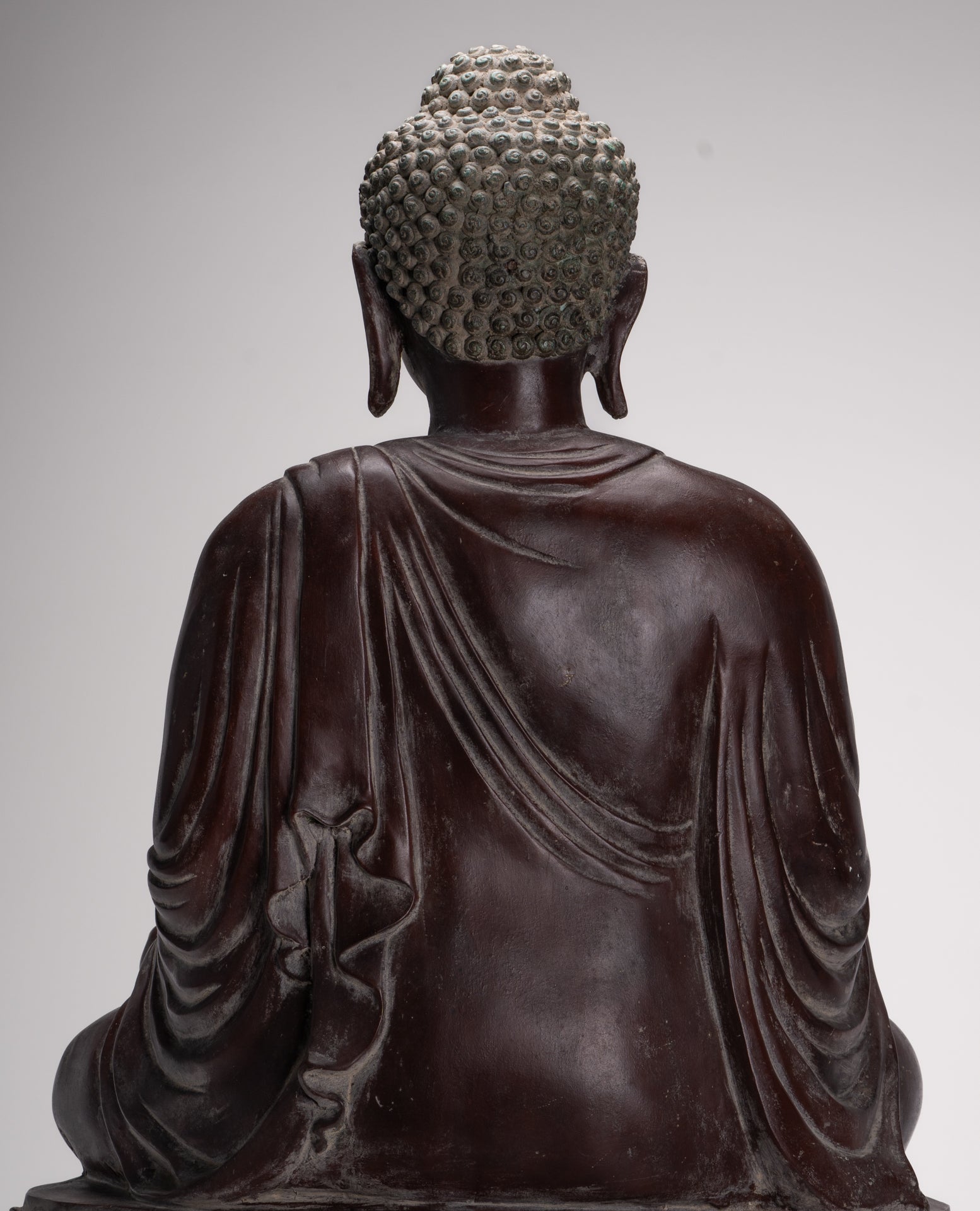 Masterpiece Buddha Statue - Antique Tibet Style Seated Teaching Buddha Statue - 88cm/35"