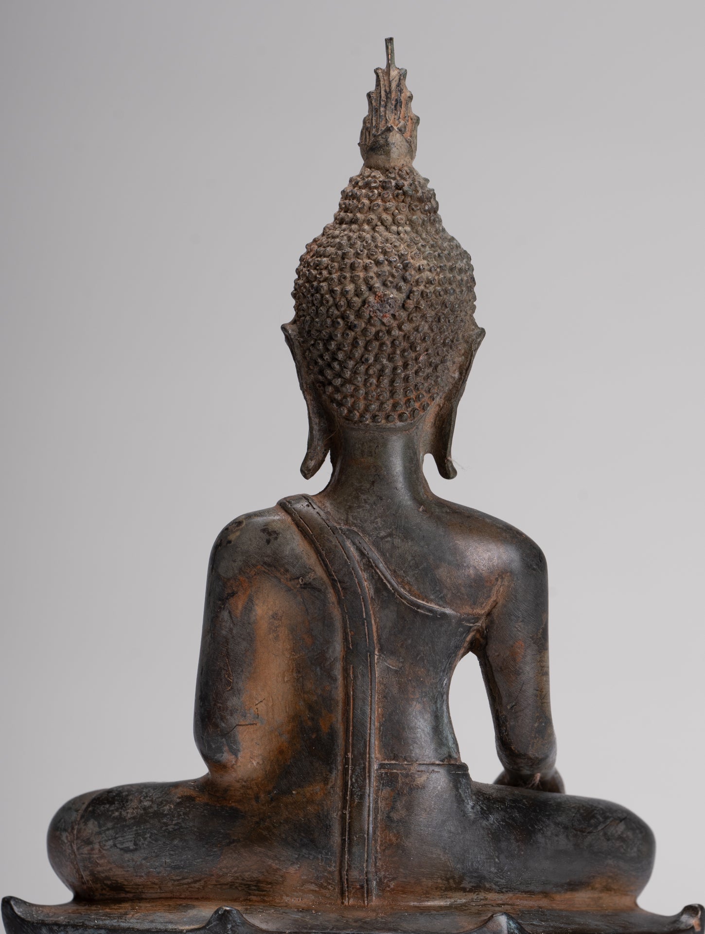 Buddha Statue - Antique Sukhothai Style Thai Enlightenment Buddha Statue - 23.5cm/9"
