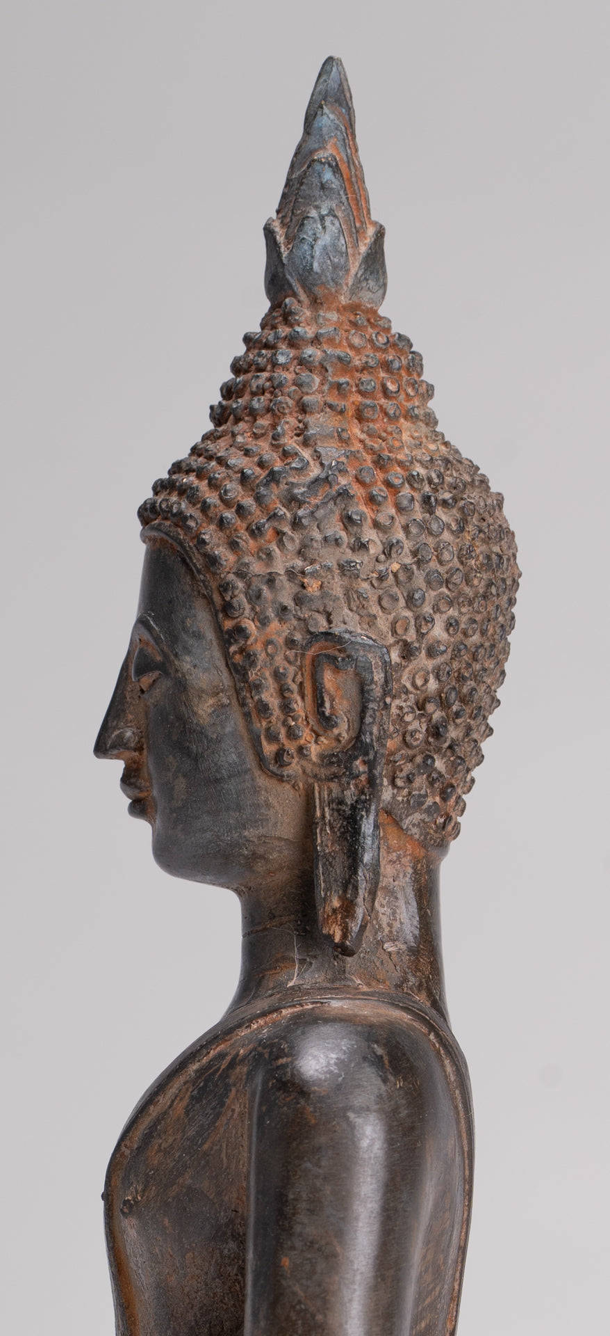 Buddha Statue - Antique Sukhothai Style Thai Enlightenment Buddha Statue - 23.5cm/9"