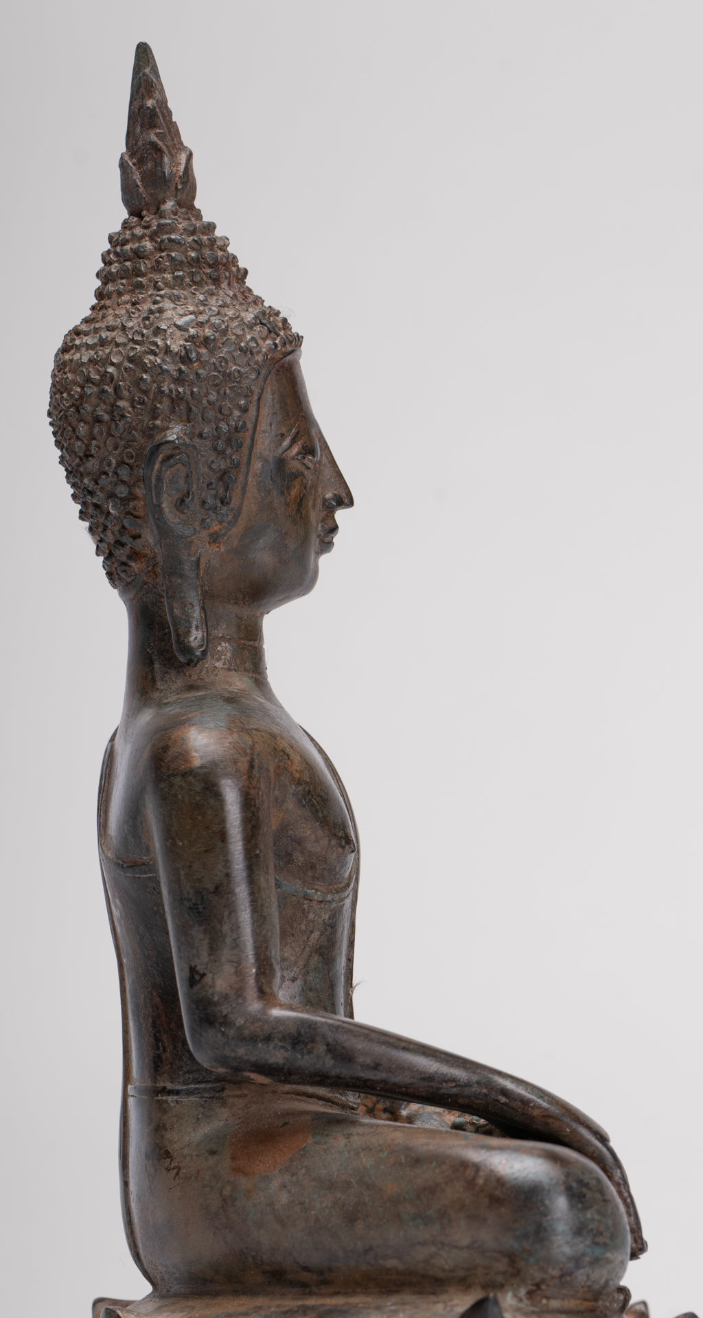 Buddha Statue - Antique Sukhothai Style Thai Enlightenment Buddha Statue - 24cm/10"