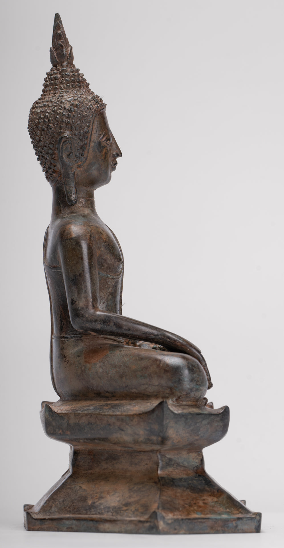 Buddha Statue - Antique Sukhothai Style Thai Enlightenment Buddha Statue - 24cm/10"