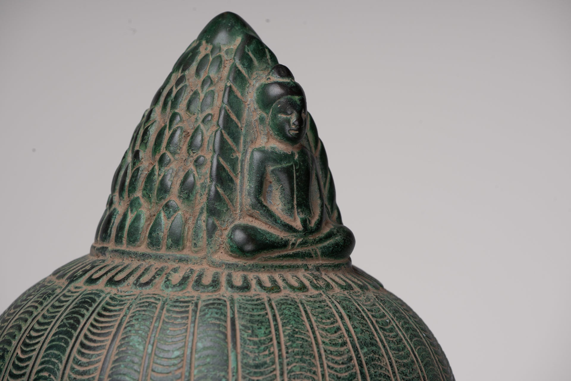 Deity Statue - Antique Khmer Style Bayon Prajnaparamita Statue / Goddess - 95cm/38"