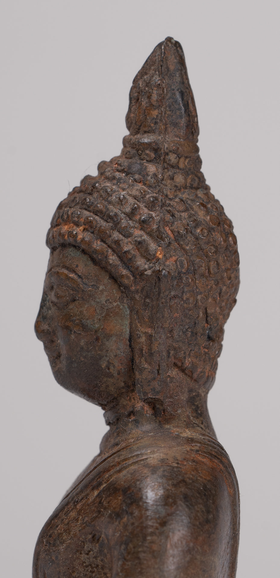 Buddha Statue - Antique Sukhothai Style Thai Enlightenment Buddha Statue - 10cm/4"