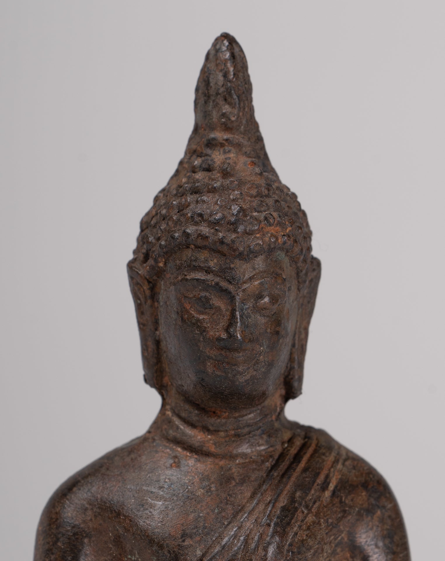 Buddha Statue - Antique Sukhothai Style Thai Enlightenment Buddha Statue - 10cm/4"