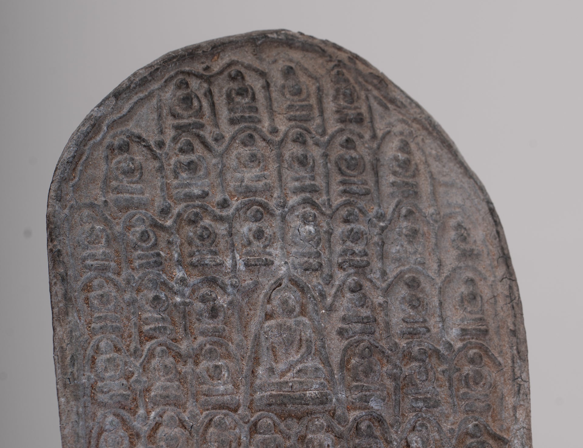 Votive Panel - Antique Thai Style Bronze Meditation Buddha Votive Panel - 15cm/6"