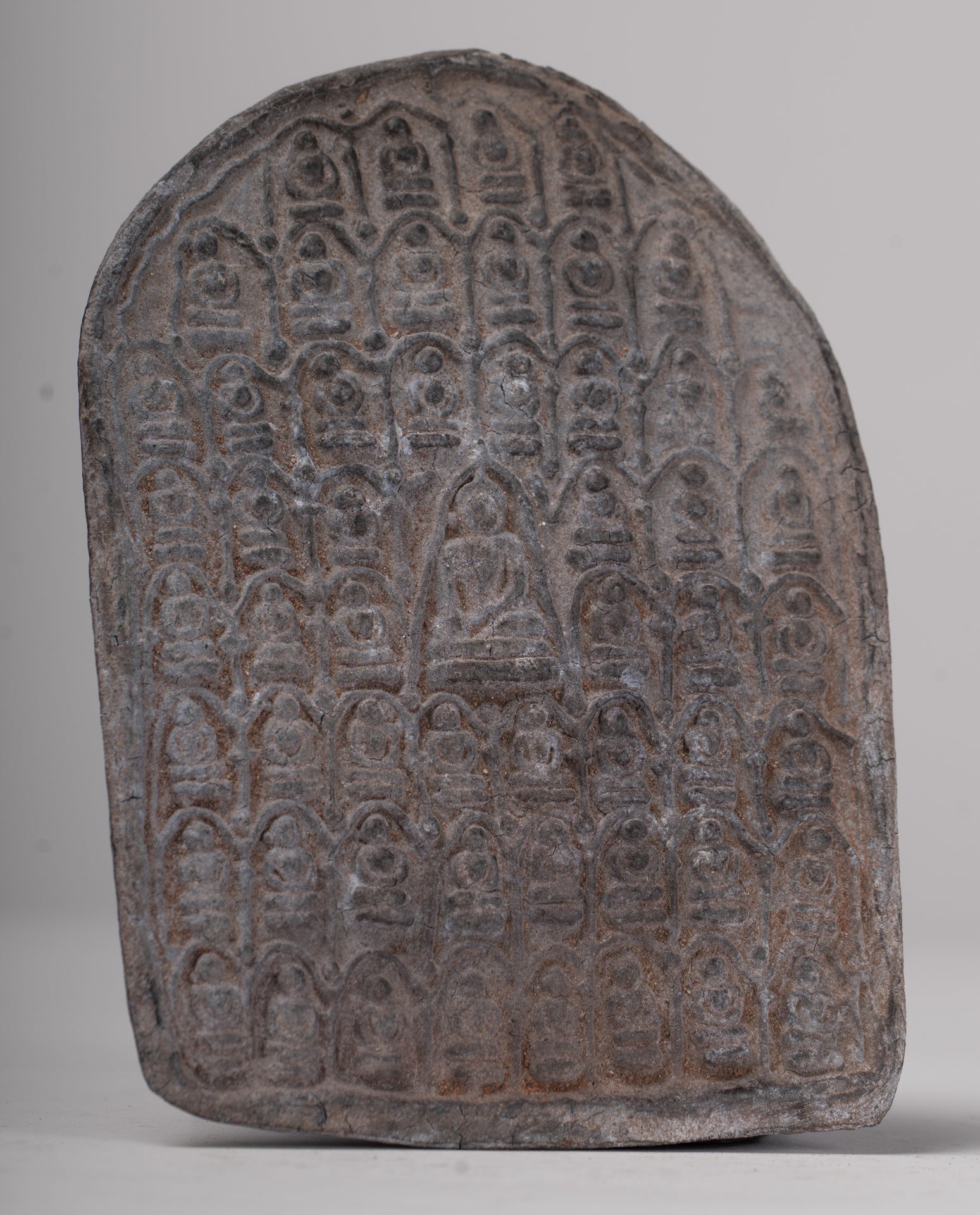 Votive Panel - Antique Thai Style Bronze Meditation Buddha Votive Panel - 15cm/6"