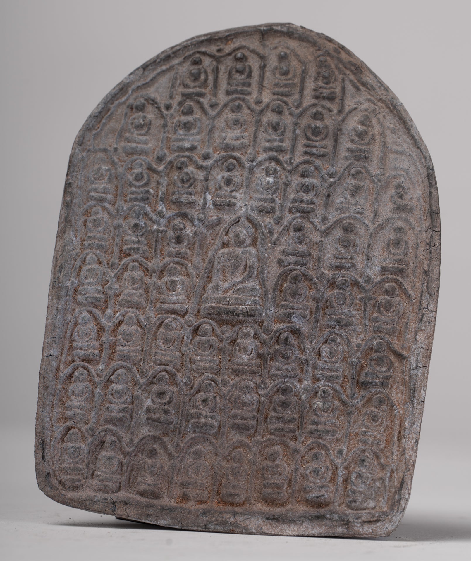 Votive Panel - Antique Thai Style Bronze Meditation Buddha Votive Panel - 15cm/6"