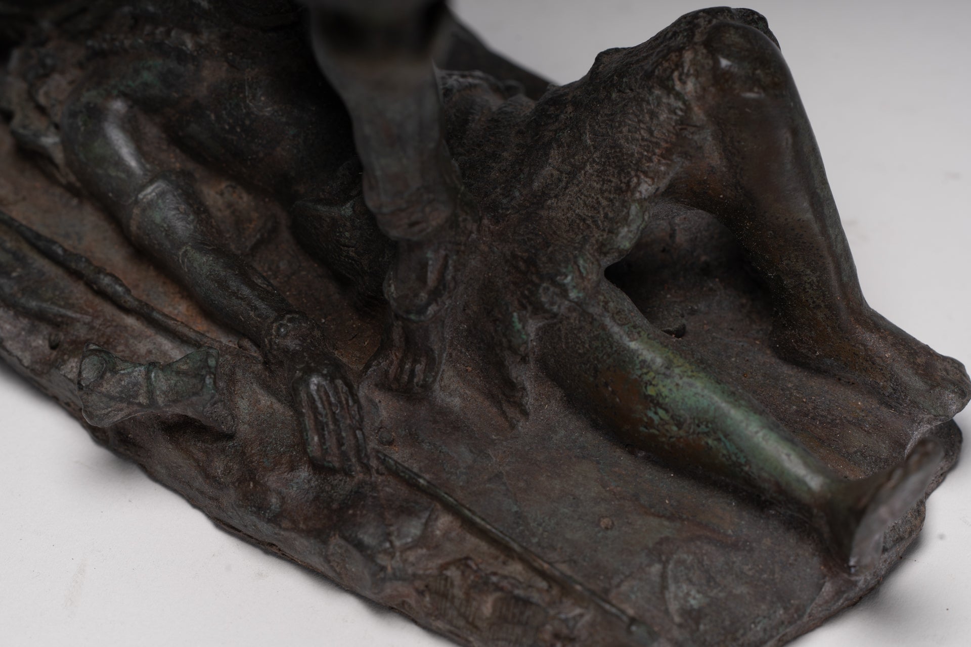 Kali Statue - Antique Indian Style Standing Bronze Kali or Mahakali Statue - 19cm/8"