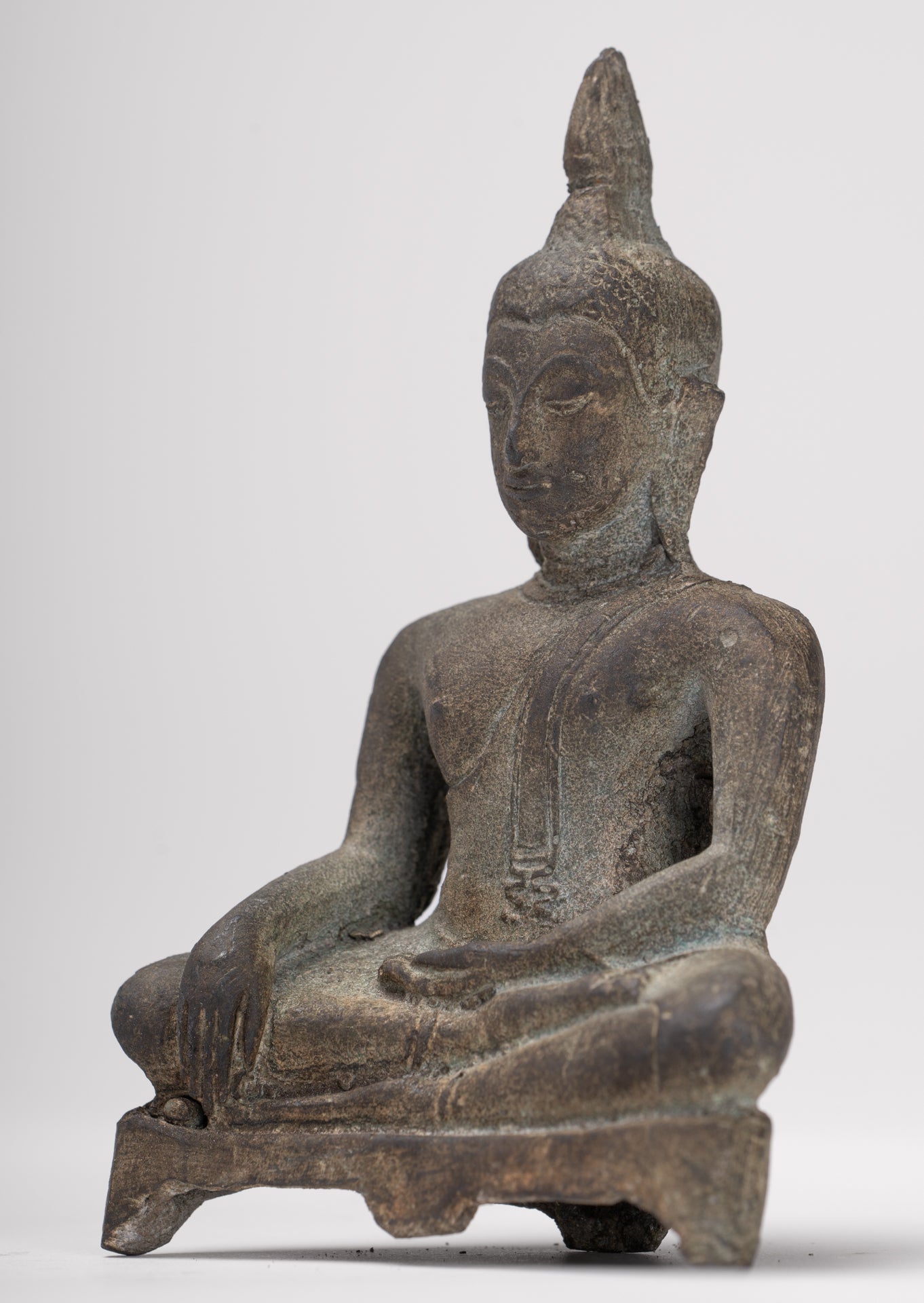 Buddha Statue - Antique Sukhothai Style Thai Enlightenment Buddha Statue - 11cm/4"