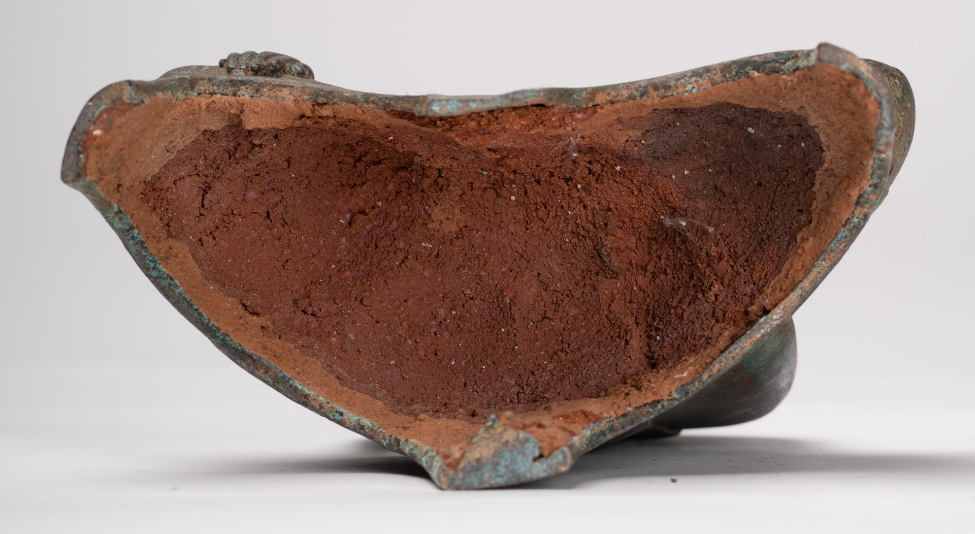 Buddha Statue - Antique Ayutthaya Style Seated Enlightenment Buddha Statue - 23cm/9"