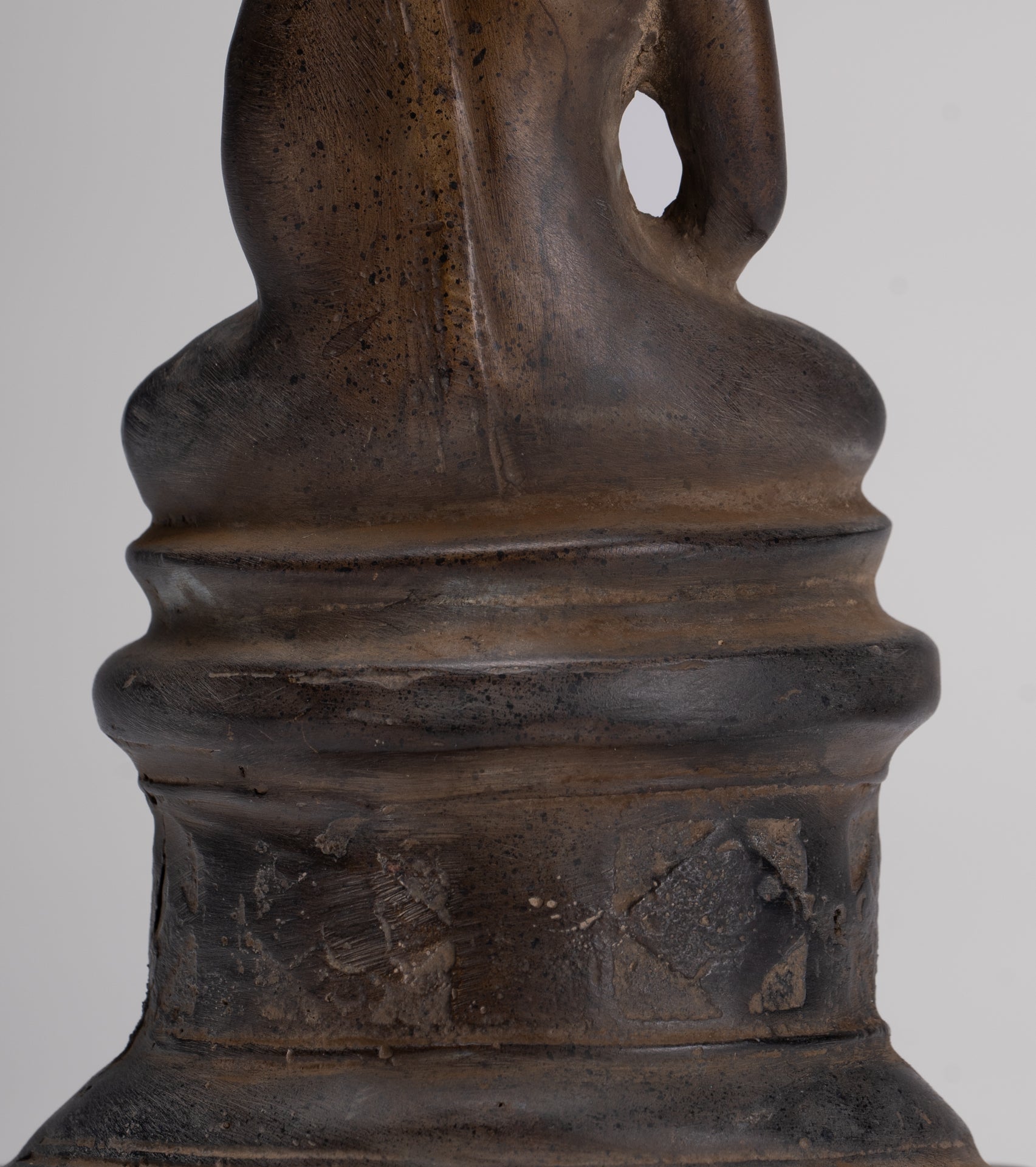 Buddha Statue - Large Antique Laos Style Meditation Buddha Statue - 21cm/8"