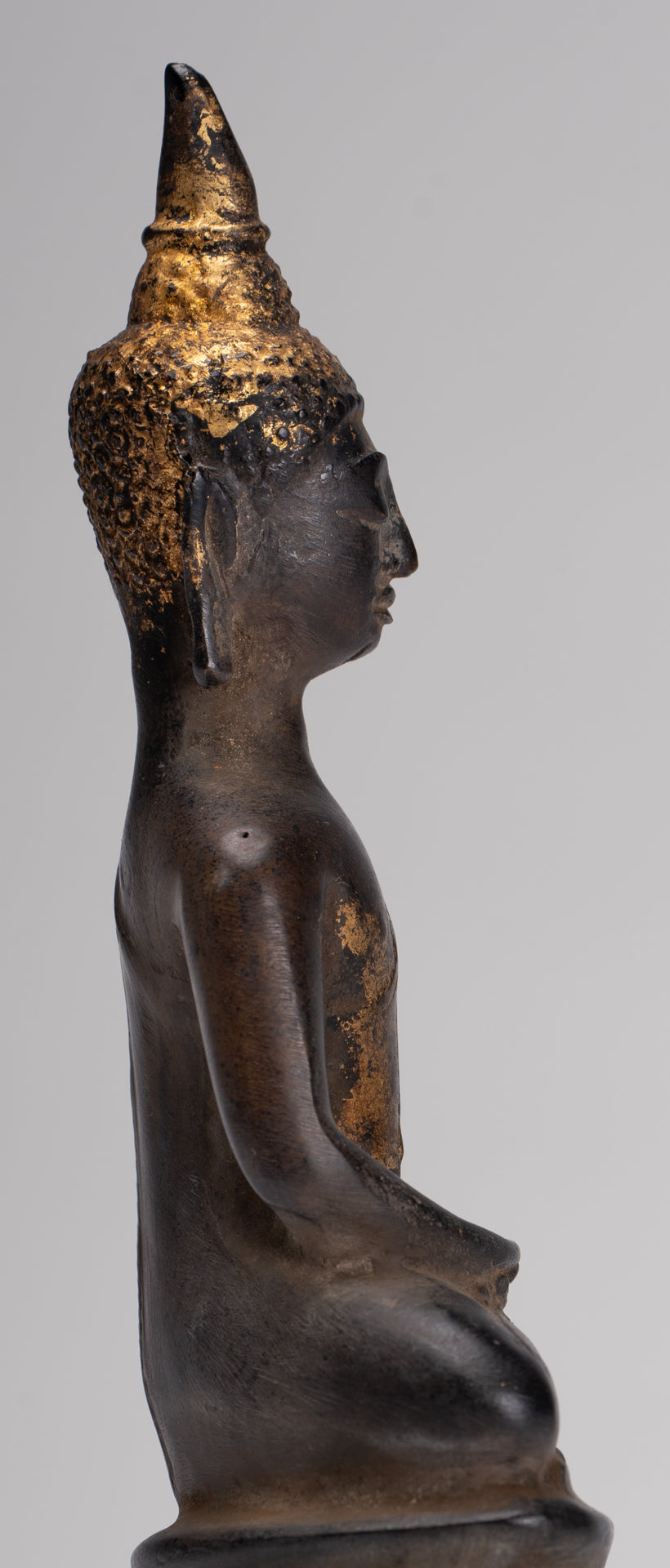 Buddha Statue - Large Antique Laos Style Meditation Buddha Statue - 21cm/8"