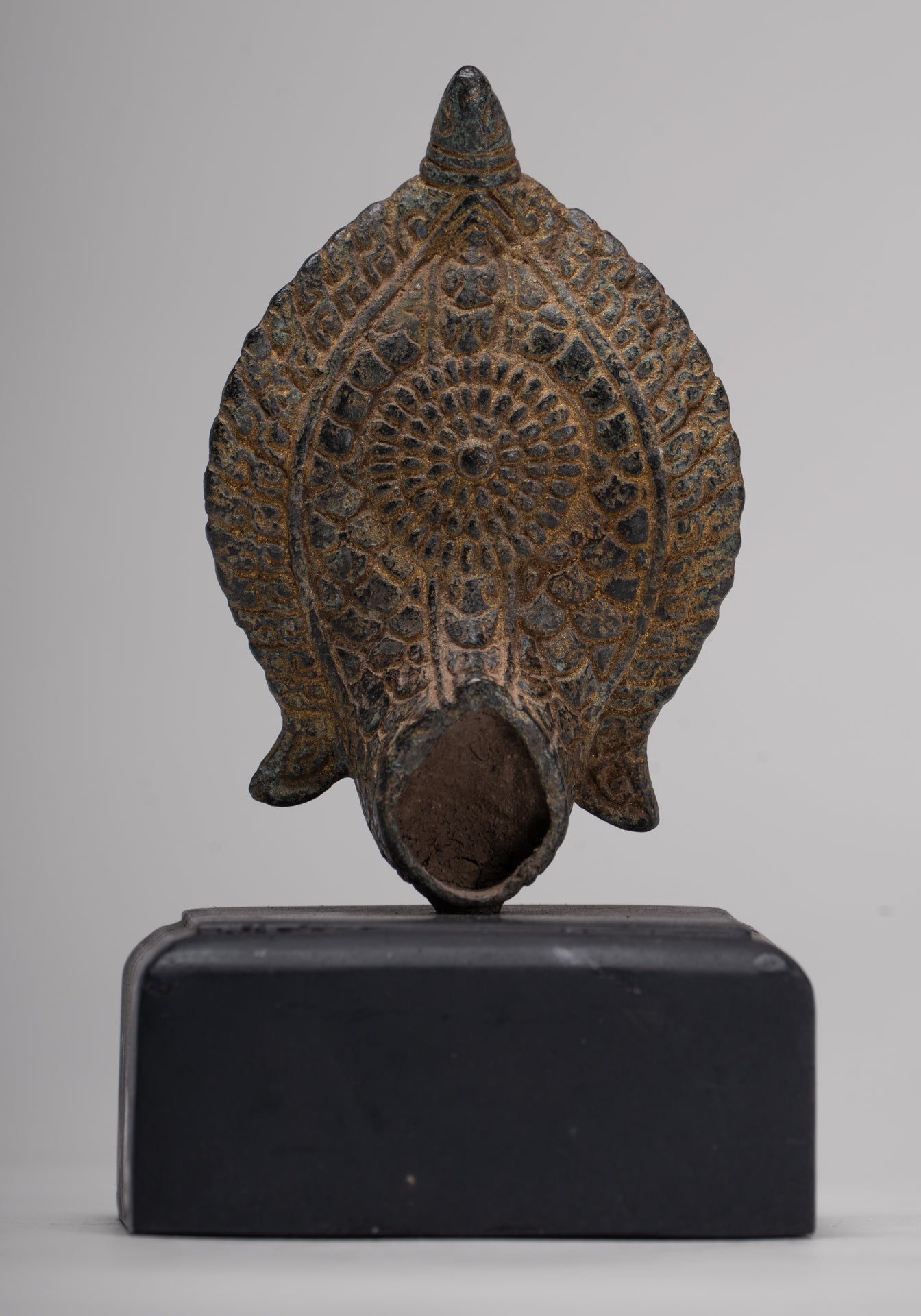 Naga Statue - Antique Khmer Style Bronze Protective Naga, Snake or Serpent Statue - 14cm/6"