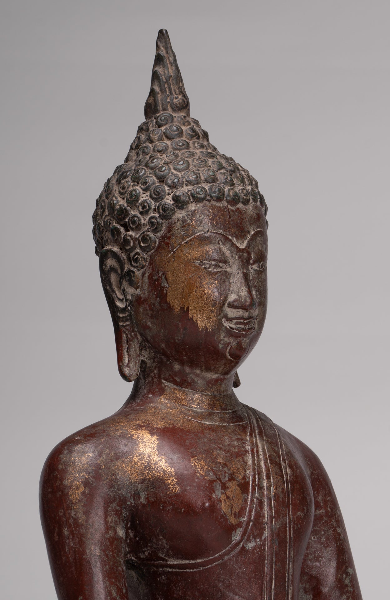 Buddha Statue - Antique Sukhothai Style Thai Enlightenment Buddha Statue - 42cm/17"