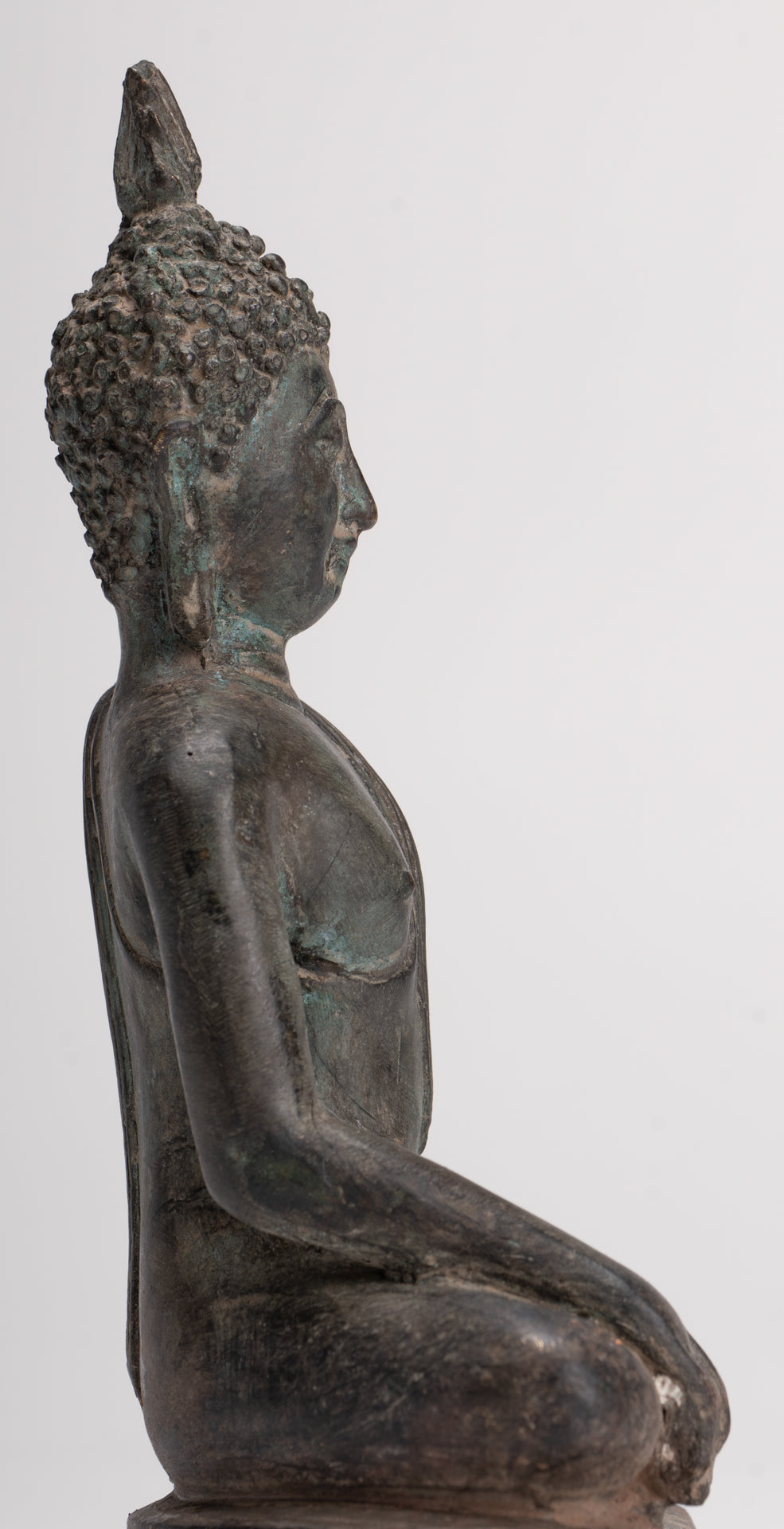 Buddha Statue - Antique Sukhothai Style Thai Enlightenment Buddha Statue - 17cm/7"