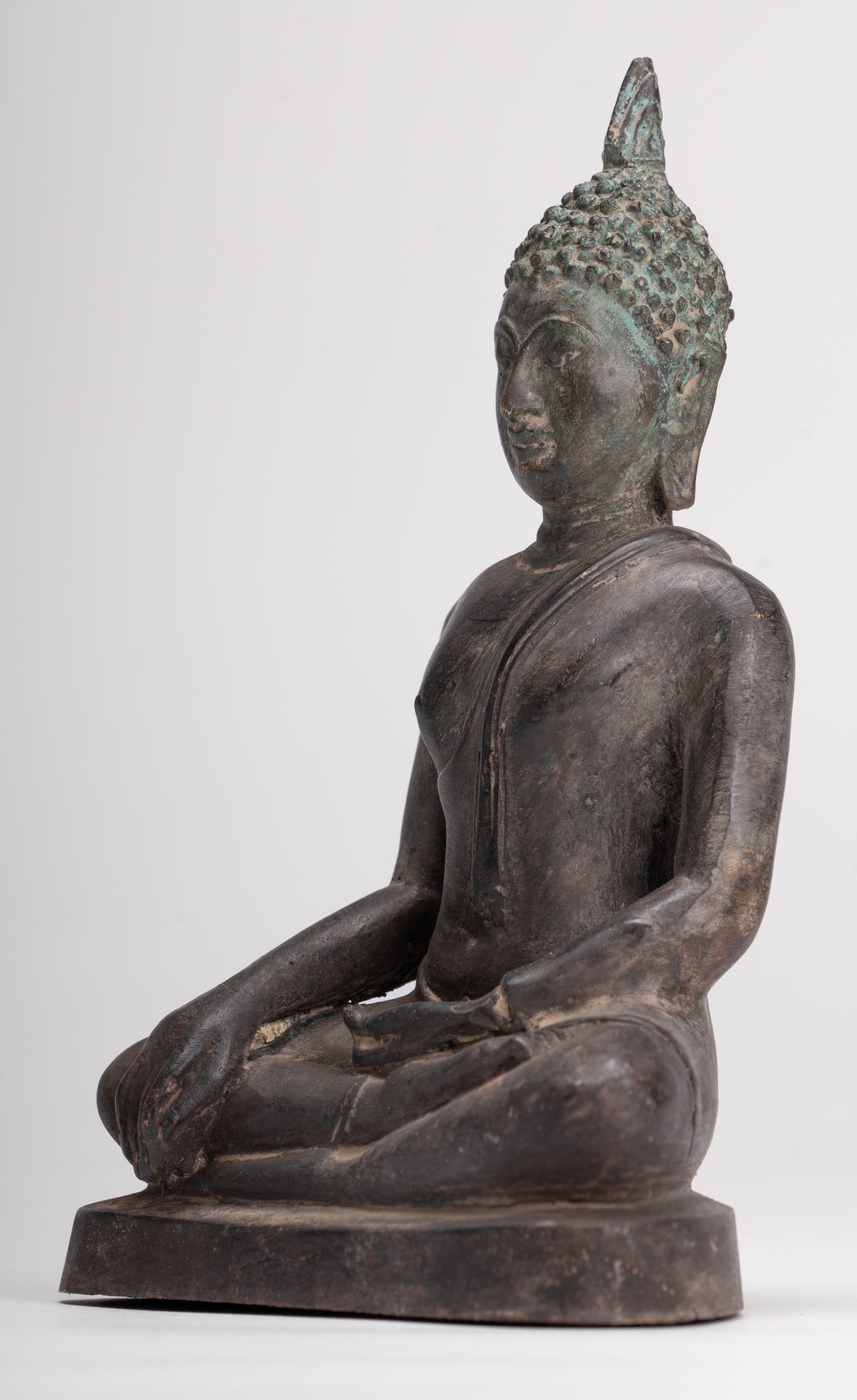 Buddha Statue - Antique Sukhothai Style Thai Enlightenment Buddha Statue - 17cm/7"