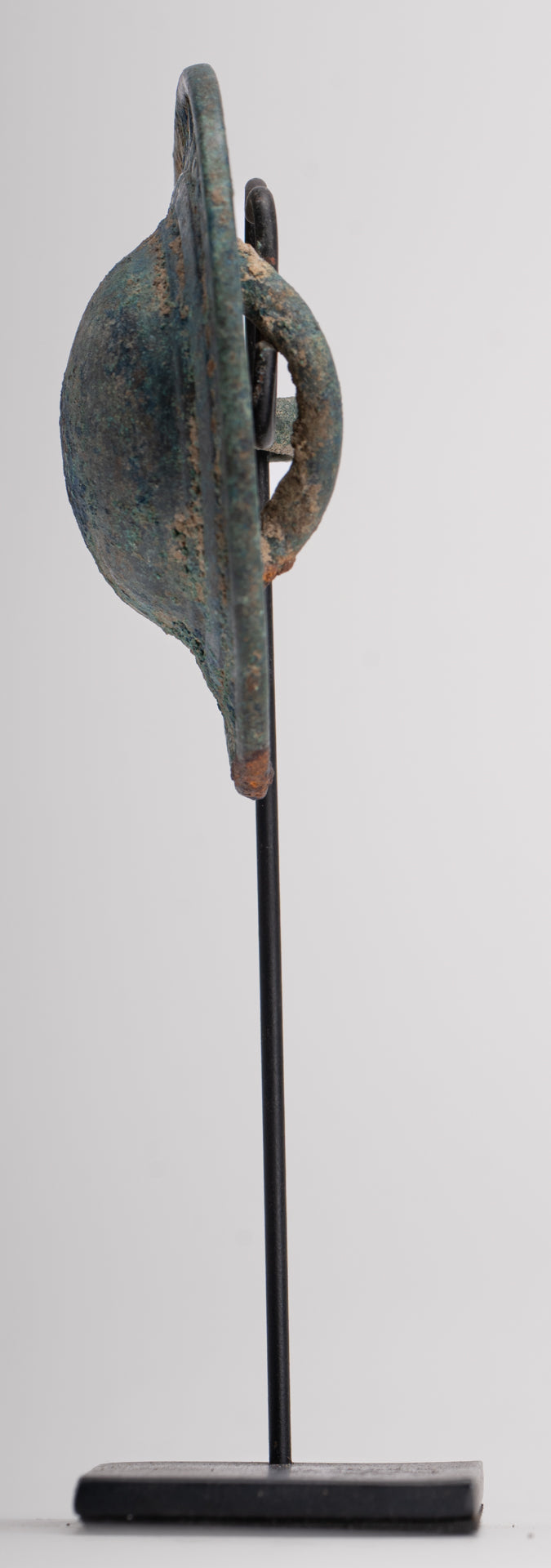 Antique Khmer Style Mounted Bronze Mandala Belt Buckle - 16cm/6"