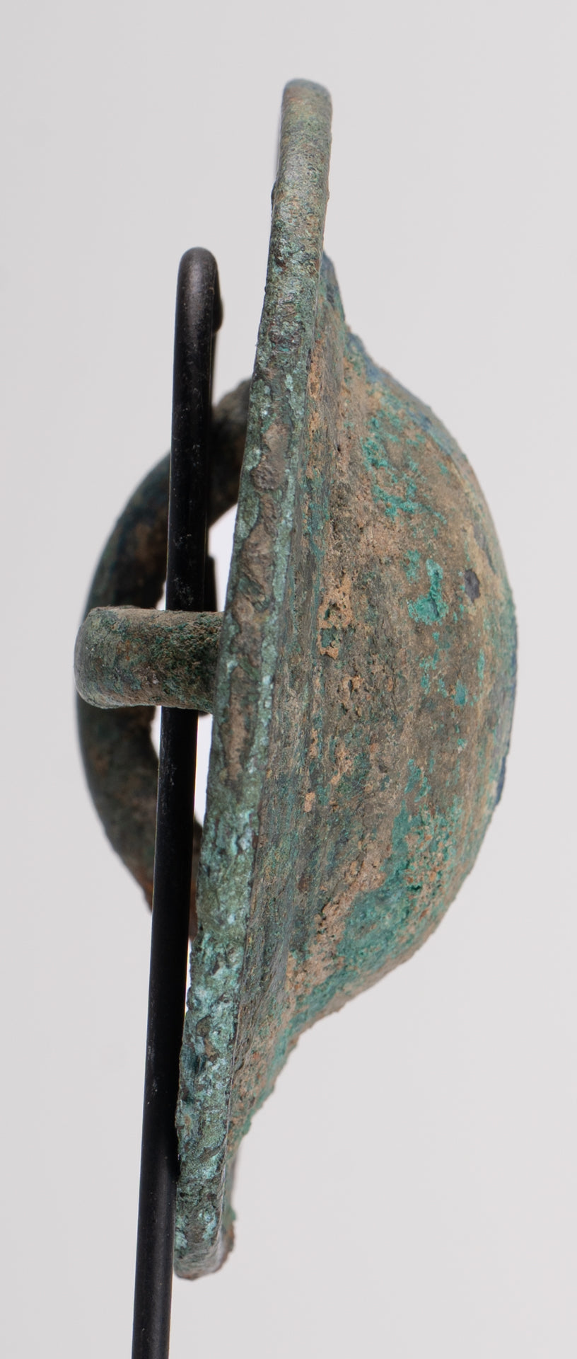 Antique Khmer Style Mounted Bronze Mandala Belt Buckle - 16cm/6"